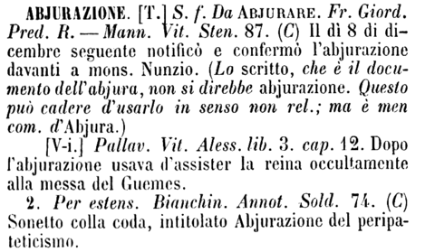 abjurazione