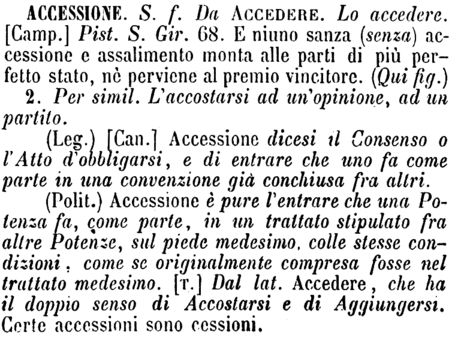 accessione