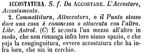 accostatura