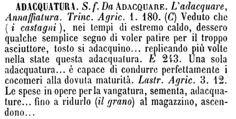 adacquatura