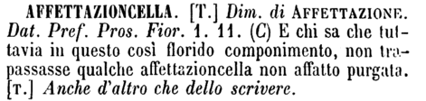 affettazioncella