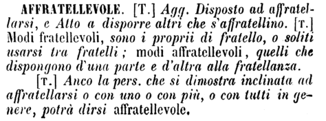 affratellevole