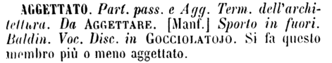 aggettato