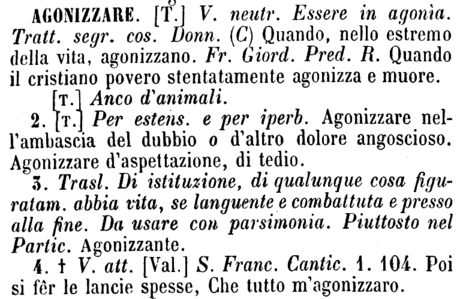 agonizzare