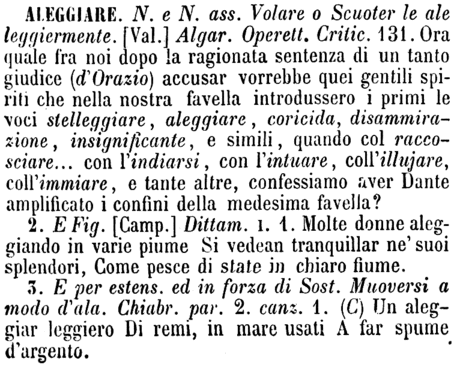 aleggiare