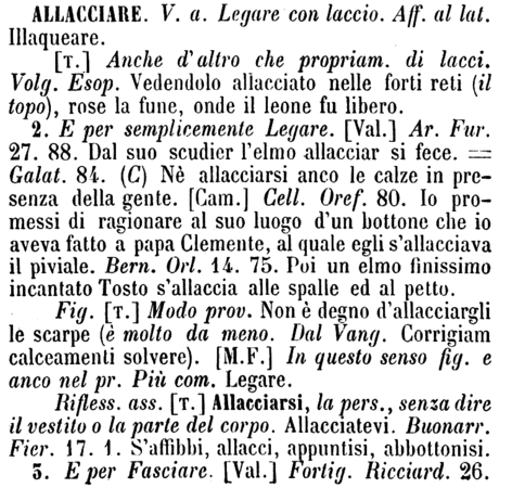 allacciare