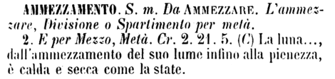 ammezzamento