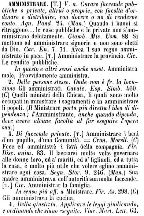 amministrare