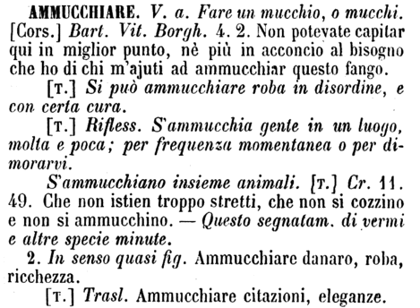 ammucchiare