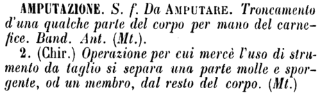 amputazione