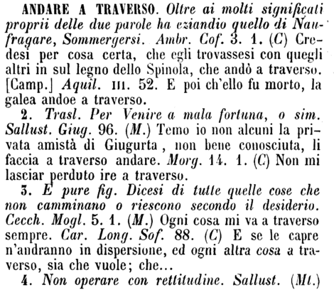 andare-a-traverso