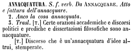 annacquatura