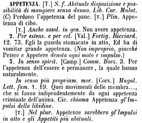 appetenza