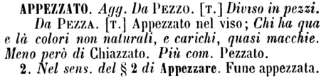 appezzato