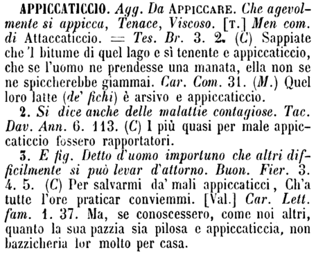 appiccaticcio