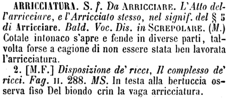 arricciatura