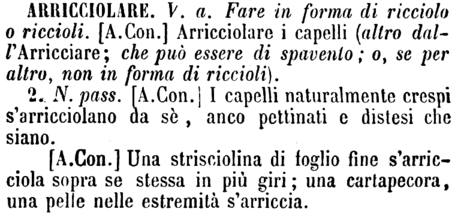 arricciolare