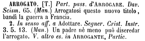 arrogato