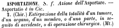 asportazione