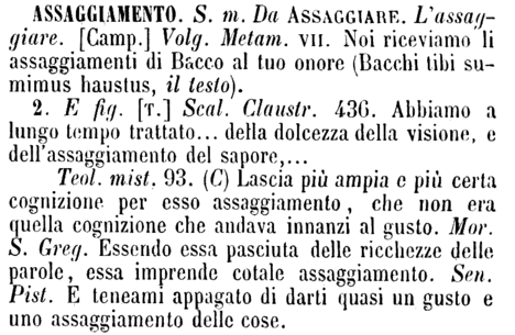 assaggiamento