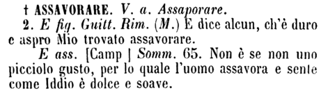 assavorare