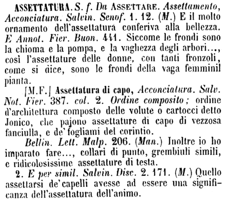 assettatura