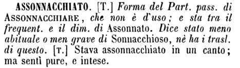 assonnacchiato