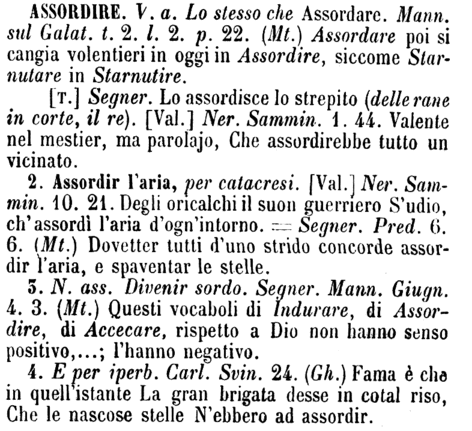 assordire