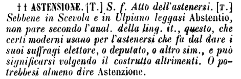 astensione