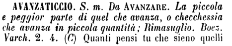 avanzaticcio