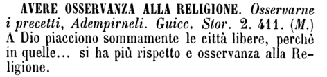 avere-osservanza-alla-religione