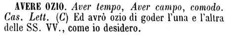 avere-ozio