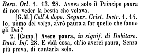 avere-paura