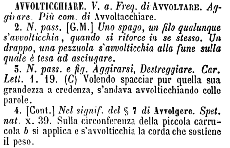 avvolticchiare