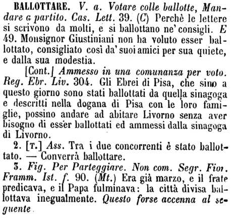 ballottare