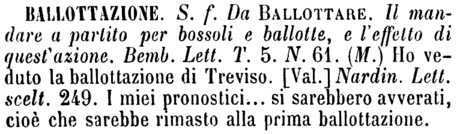 ballottazione