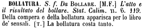 bollatura