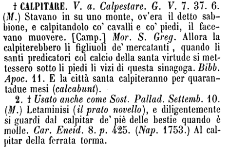 calpitare