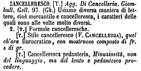 cancelleresco