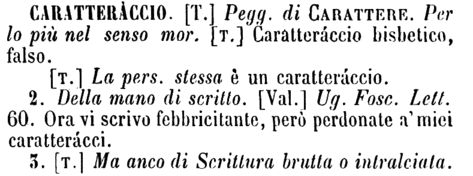 caratteraccio