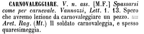 carnovaleggiare