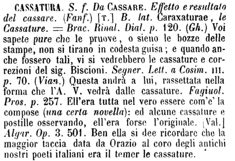 cassatura