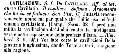 cavillazione