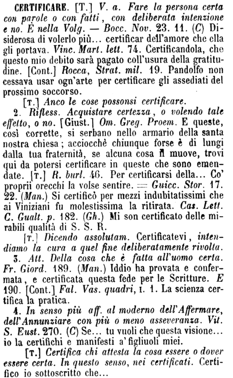 certificare