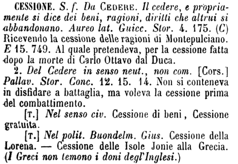 cessione