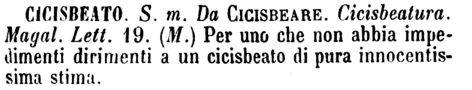 cicisbeato