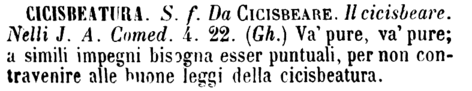 cicisbeatura