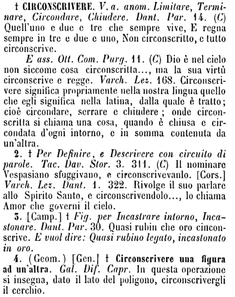 circonscrivere