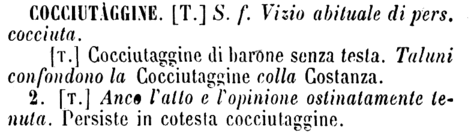 cocciutaggine