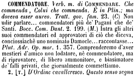 commendatore